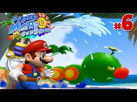 Super Mario Sunshine - Gameplay Walkthrough - Part 6 - Gelato Beach (Episodes 1-4)