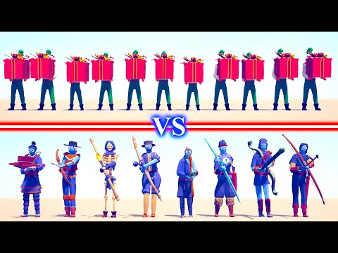 PRESENT ELF Team vs ARROW Team - Totally Accurate Battle Simulator TABS