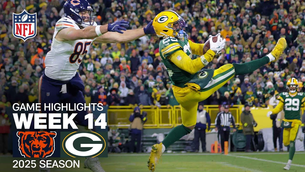 Chicago Bears vs. Green Bay Packers Game Highlights | NFL 2025 Season Week 14