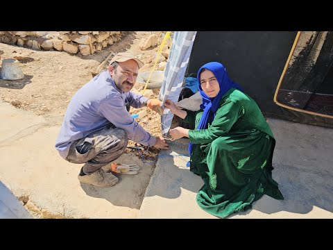 "In the Heart of the Mountain; Ahmad and Farideh's Joint Effort to Strengthen Their Shelter"