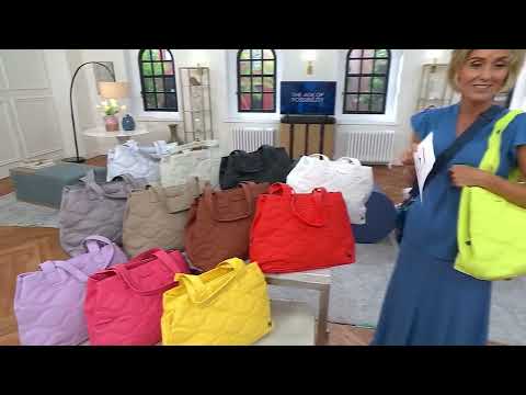 Lug Matte Luxe Large Quilted Tote - Tempo on QVC