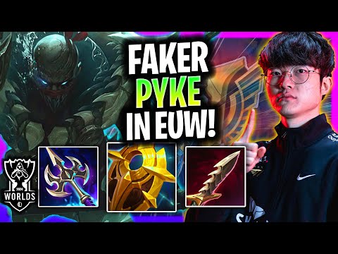 FAKER CRAZY GAME IN EUW SERVER! | 1 Faker Plays Pyke Support vs Sett!  Worlds Bootcamp 2024