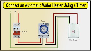 How to Connect an Automatic Water Heater Using a Timer | water heater timer