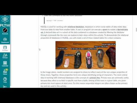 PLTW CSP 2.2.3 - Introduction to MySQL