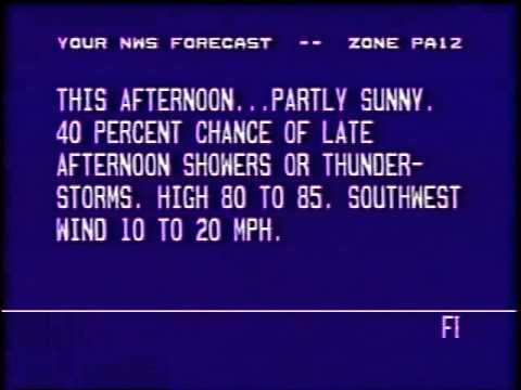 Weatherstar 3000 Garbled Text 2 061593