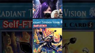 Radiant Typhoon New Self-FTK!? Must Watch! #yugioh #yugiohshorts #masterduel