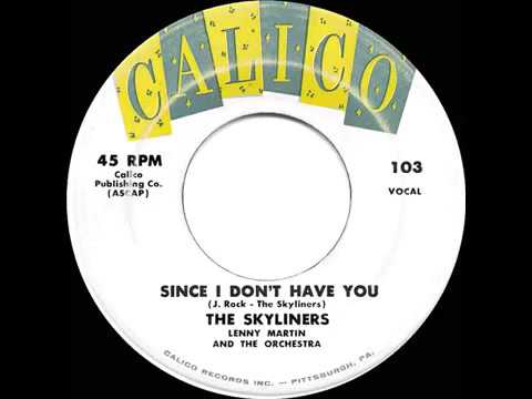 1959 HITS ARCHIVE  Since I Don’t Have You   Skyliners