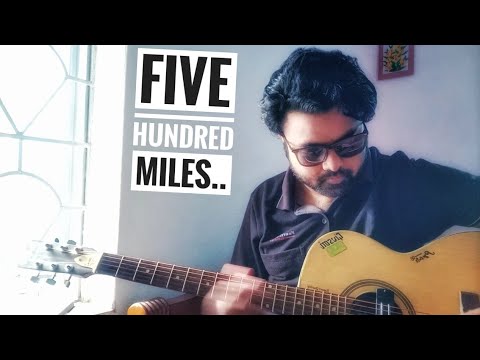Thumbnail for FIVE HUNDRED MILES|cover by akshay |  written by Hedy West | country song| 1960 folk revolt song by Hedy West