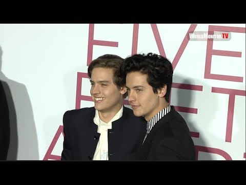 Dylan Sprouse  and Cole Sprouse Having fun at 'Five Feet Apart' LA Film Premiere