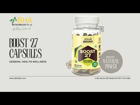 BOOST 27 Capsules by Abha Biotechnology | Daily Energy & Wellness Support