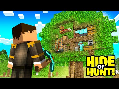 The Legendary Secret Tree Base in Minecraft Hide or Hunt