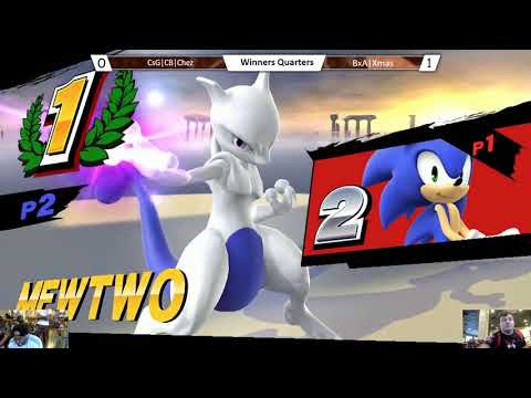 CB18 Singles  - CsG|CB|Chez (Sonic) Vs. BxA|Xmas (Mewtwo) SSB4 Winners Quarterfinals
