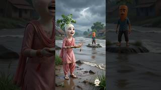 रक्षाबंधन के दिन भाई फंस गया नदी के बीच बहन कूद पड़ी नदी में 🌊😱#shorts #viral