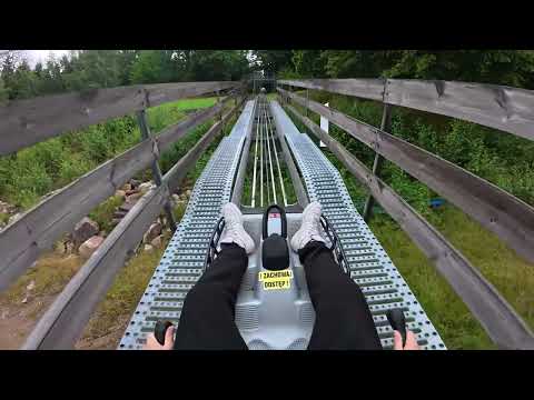 TEST of the Kolorowa toboggan run in Karpacz