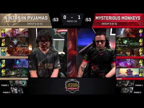 Ninjas In Pyjamas vs Mysterious Monkeys (Highlights Game 2 Week 5) EU LCS Summer 2017