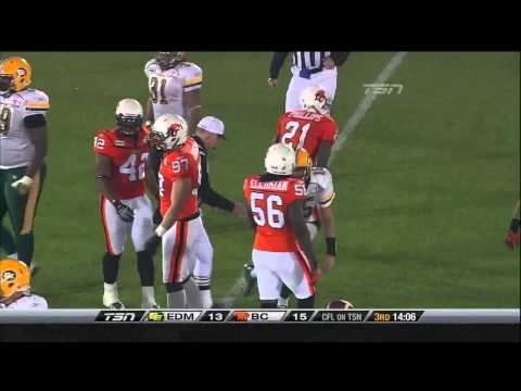 CFL Edmonton 31, BC 28 - October 16, 2010