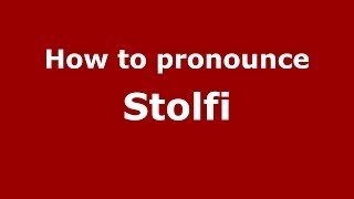 How to pronounce Stolfi
