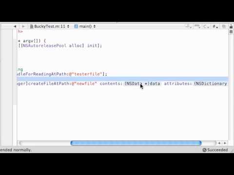 Objective C Programming Tutorial - 65 - Read and Write Files