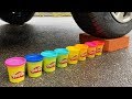 EXPERIMENT CAR VS PLAY DOH Crushing Crunchy Soft Things By Car
