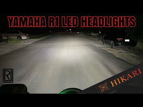 Yamaha R1 LED headlight install
