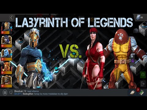 Ægon Vs. Unst.Colossus & Electra |Labyrinth of legends| Marvel Contest of Champions