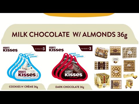 Hershey's kisses and Ferrero Chocolate 🍫🛍️🛒