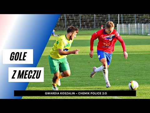 Gole z meczu Gwardia Koszalin - Chemik Police 2:0