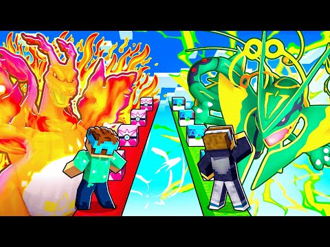 MEGA POKEMON vs GIGANTAMAX Lucky Block RACE! (Minecraft Pixelmon)