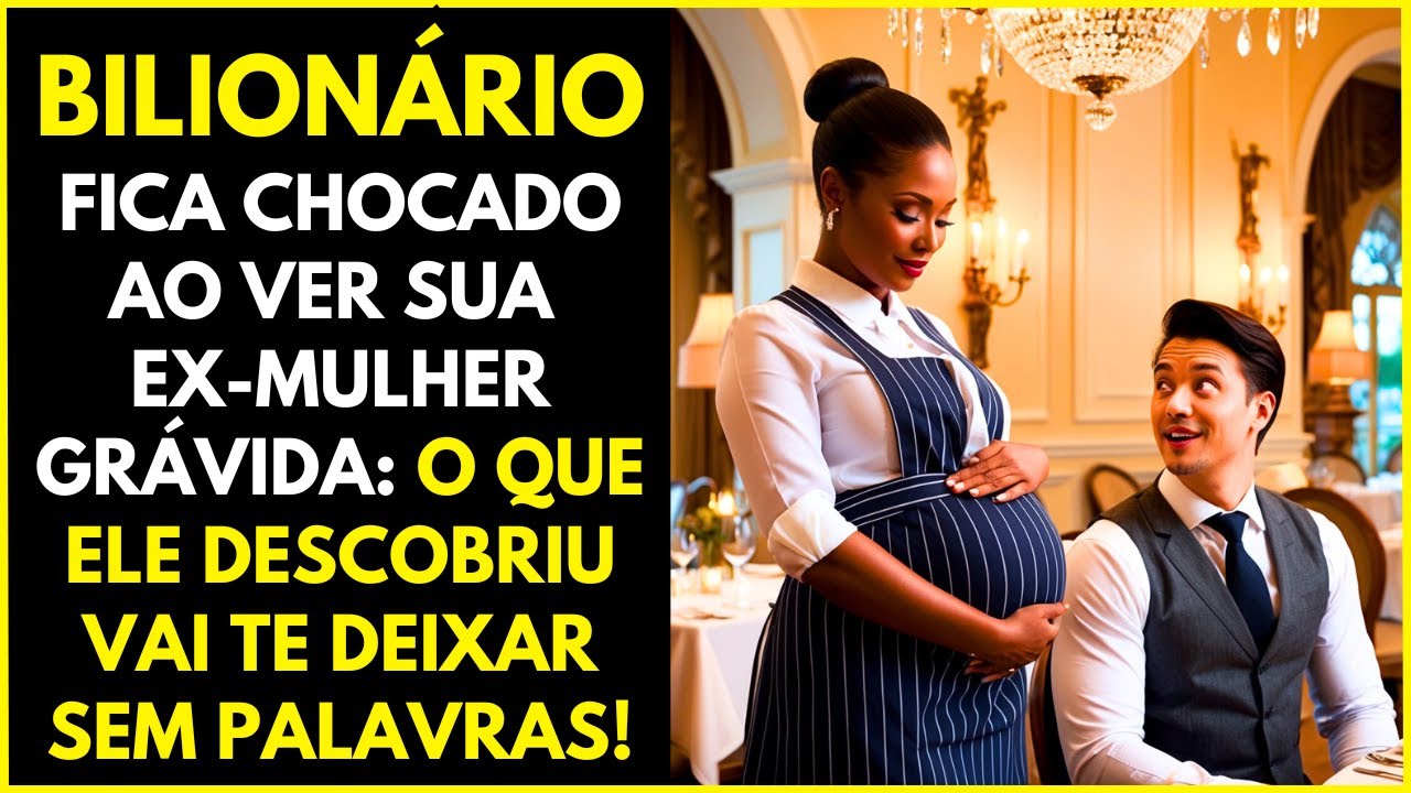 Um Bilionário se surpreendeu quando viu sua ex-mulher grávida, ele estava...