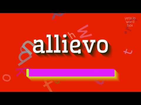 How to say "allievo"! (High Quality Voices)