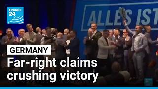 Far-right AfD wins crushing victory in German state election • FRANCE 24 English