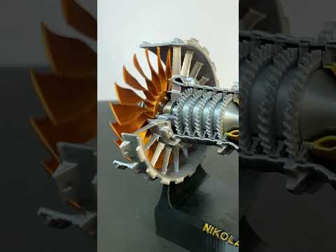 Mô hình động cơ Turbojet Miniature Rolls-Royce TR-900 NIKOLA TOYs
