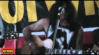 Slash - Fall To Pieces ( acoustic) - 101 WRIF Detroit