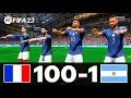 FIFA 23 - MESSI, RONALDO, MBAPPE, NEYMAR, ALL STARS | FRANCE 100 - 1 ARGENTINA