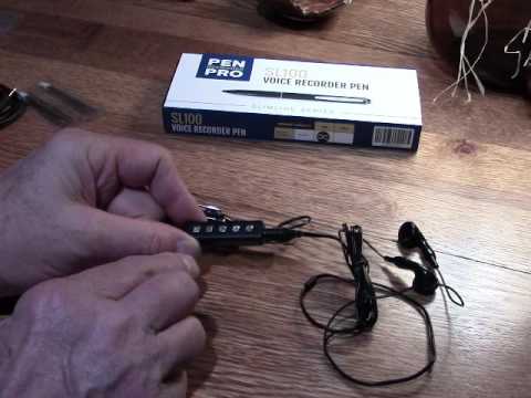Review Pen Recorder Pro SL100 voice recorder pen