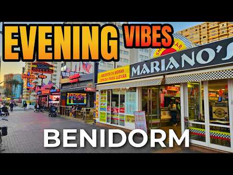 Benidorm in the Evening — Rincón Bars & Levante Beach