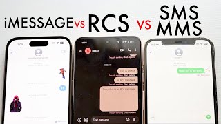 iMessage Vs RCS Vs SMS/MMS Messages! (Comparison) (Review)