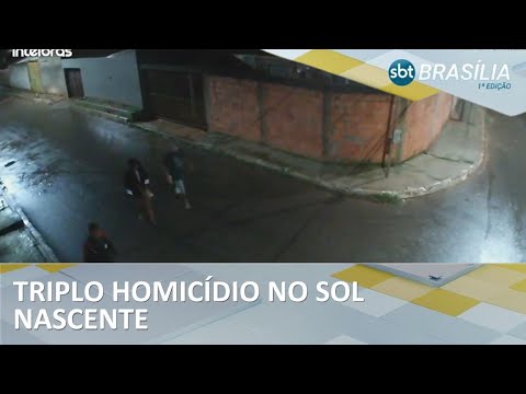 Triplo homicídio em Sol Nascente; autor segue foragido | SBT Brasília 1ª Edição