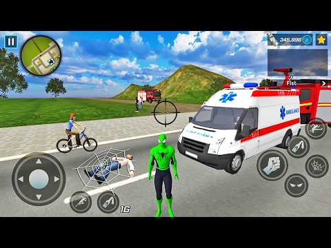 Spider Rope Hero Ninja Gangster Crime Vegas City #26 - Android Gameplay