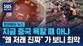 지금 중국 욕할 때 아냐.."왜 저래 진짜" 가 보니 최악 / SBS / 모아보는 뉴스