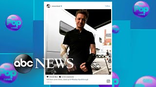 Jeremy Renner breaks arm on set