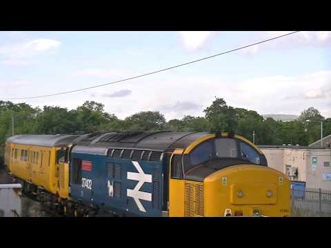 Network Rail PLPR Test Train DRS 37423 tnt 37402 1Q83 Carnforth 240519