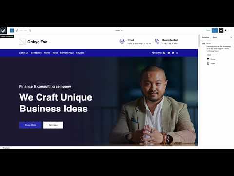 WordPress 6.1 Site Editor Home issue
