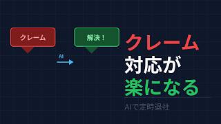AIで苦手なクレーム対応を楽にする方法【ChatGPT・Claude活用術】