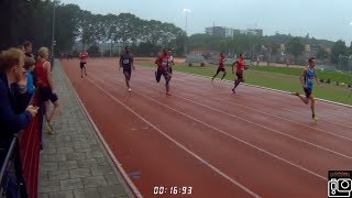 Nijmegen Meeting 200m Serie4 Baanwedstrijd Brakkenstein 2018