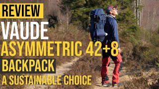 REVIEW VAUDE ASYMMETRIC 42+8 BACKPACK | A SUSTAINABLE CHOICE