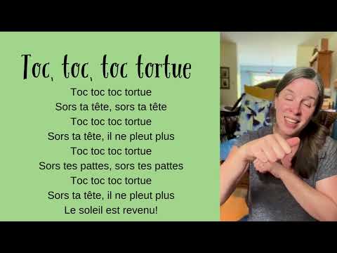 Toc, toc, toc tortue | Un jeu de doigts pour les enfants