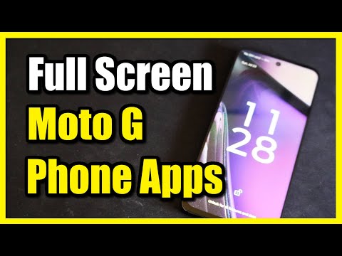 How to use Full Screen Apps on Moto G Stylus 5g Phone (Easy Tutorial)