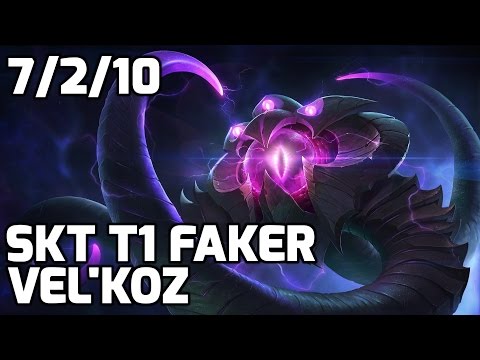 SKT T1 Faker Vel'Koz vs Azir Mid [Patch 5.12]