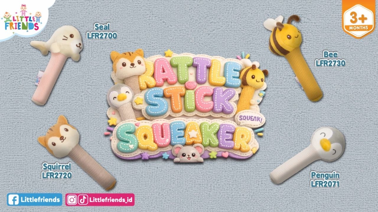 Rattle Stick Squeaker Series Little Friends